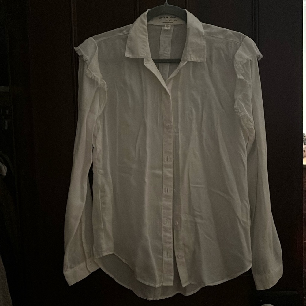 Cloth & Stone by Anthropologie white button down blouse. Size small